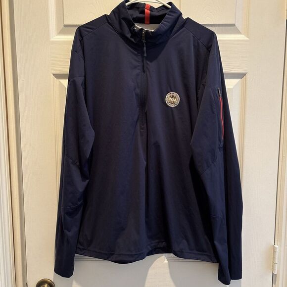 Ralph Lauren Other - RLX Ralph Lauren PGA Windbreaker Jacket Men's XL 1/4 Zip Pullover Pocket Navy